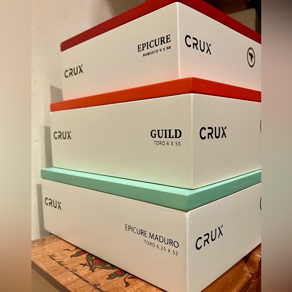 Lot of 3 Crux Empty Cigar Boxes, Superior Wood And Design, Trending Now, DIY - Picture 2 of 15